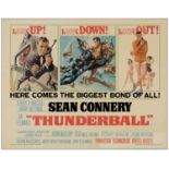 JAMES BOND: THUNDERBALL - Half Sheet (22" x 28"); Very Good+ Folded