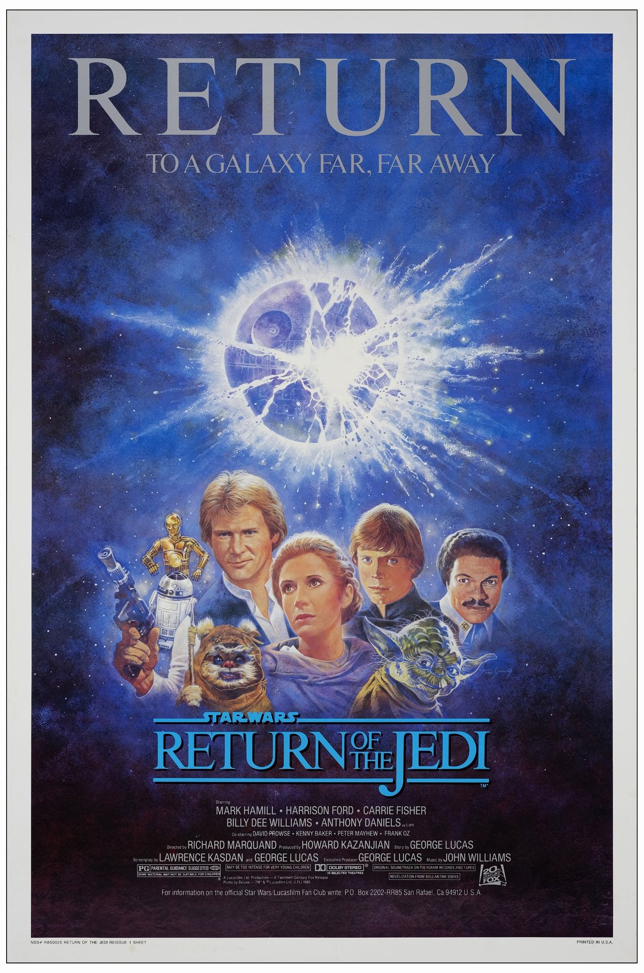 STAR WARS: RETURN OF THE JEDI - One Sheet (27" x 41"); Very Fine- Rolled