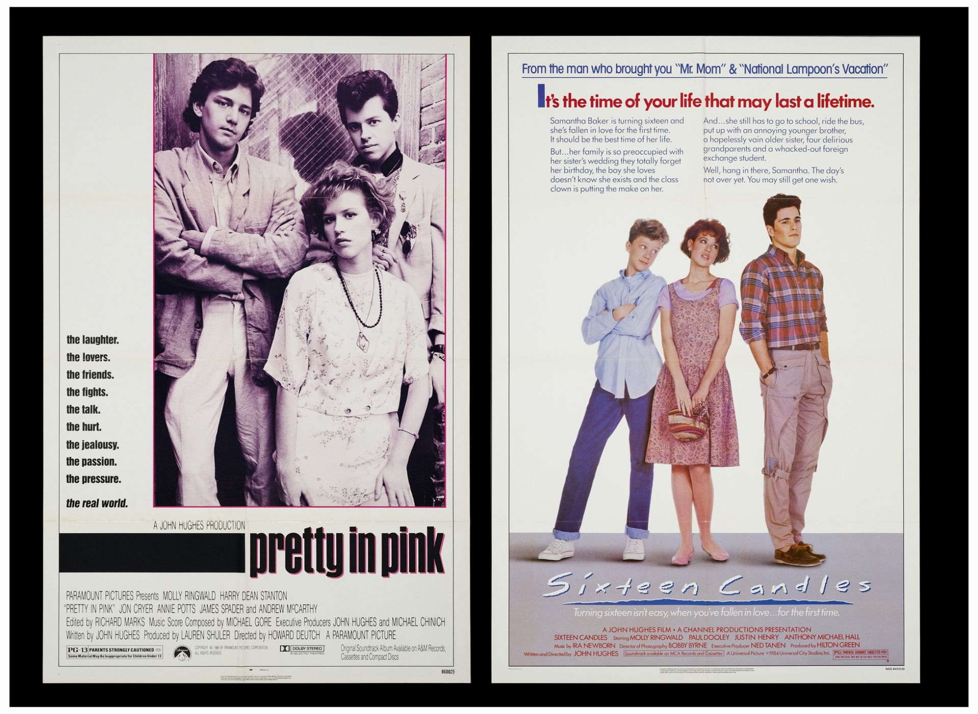 SIXTEEN CANDLES - One Sheets (2) (27" x 41"); Near Mint Folded
