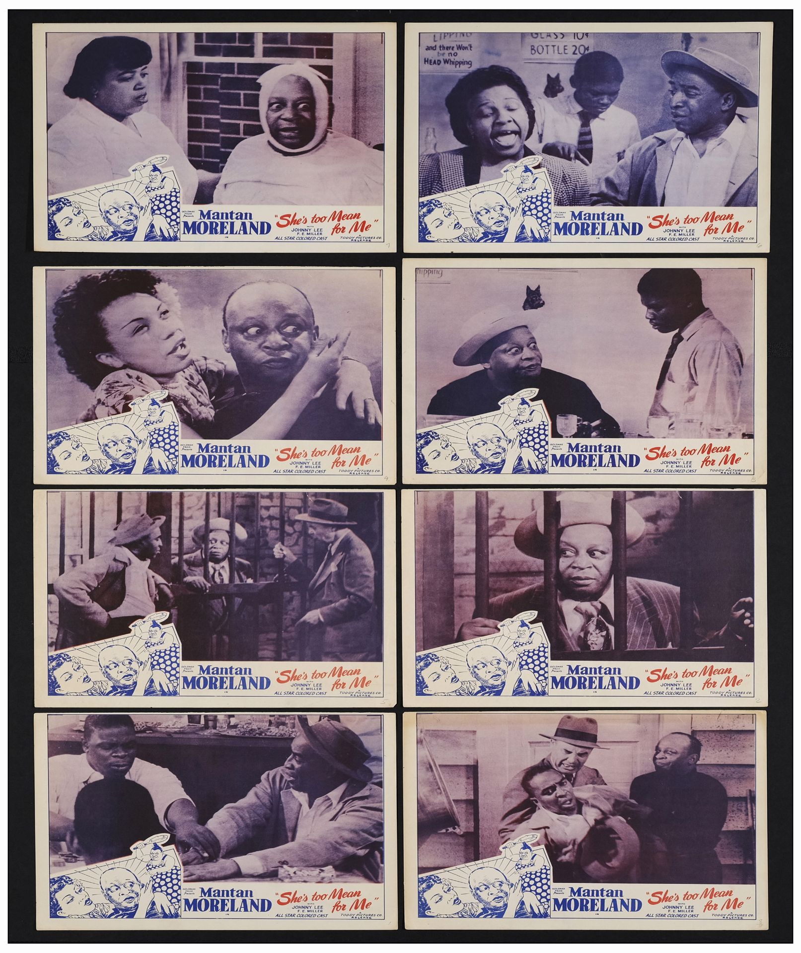 SHE'S TOO MEAN FOR ME - Lobby Cards (8), Lobby Cards (4) (11" x 14" ); Very Good+ - Bild 2 aus 2