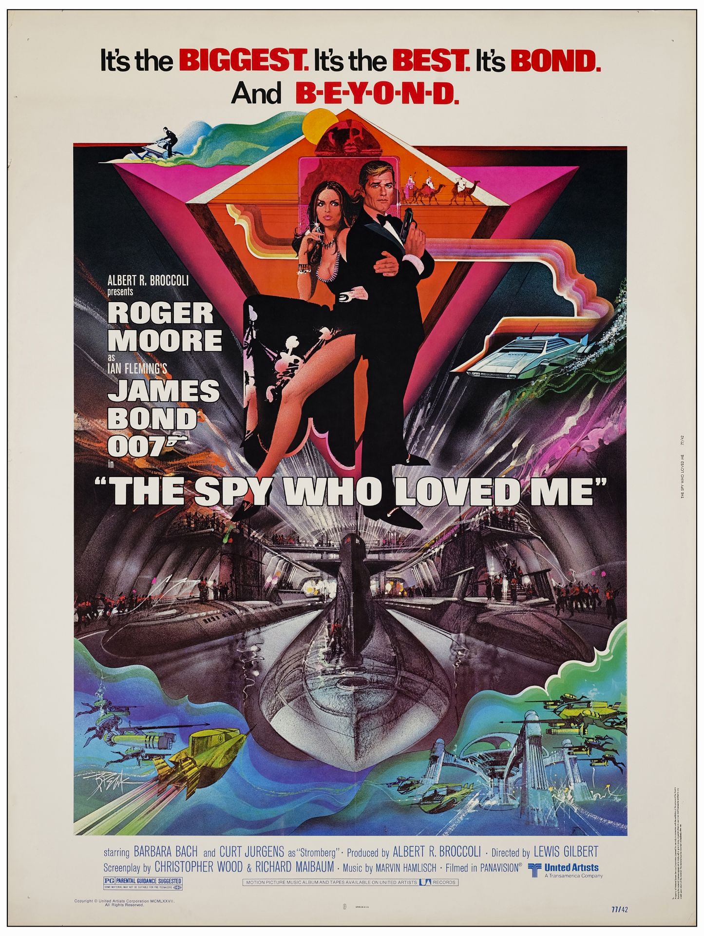 JAMES BOND: THE MAN WITH THE GOLDEN GUN, JAMES BOND: THE SPY WHO LOVES ME - 30" x 40" (2); Very Fine - Bild 2 aus 3