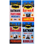 BATMAN - Locally Produced Promotional Posters (4) (24" x 44"); Fine+ Rolled
