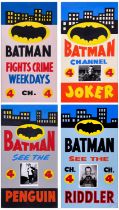 BATMAN - Locally Produced Promotional Posters (4) (24" x 44"); Fine+ Rolled