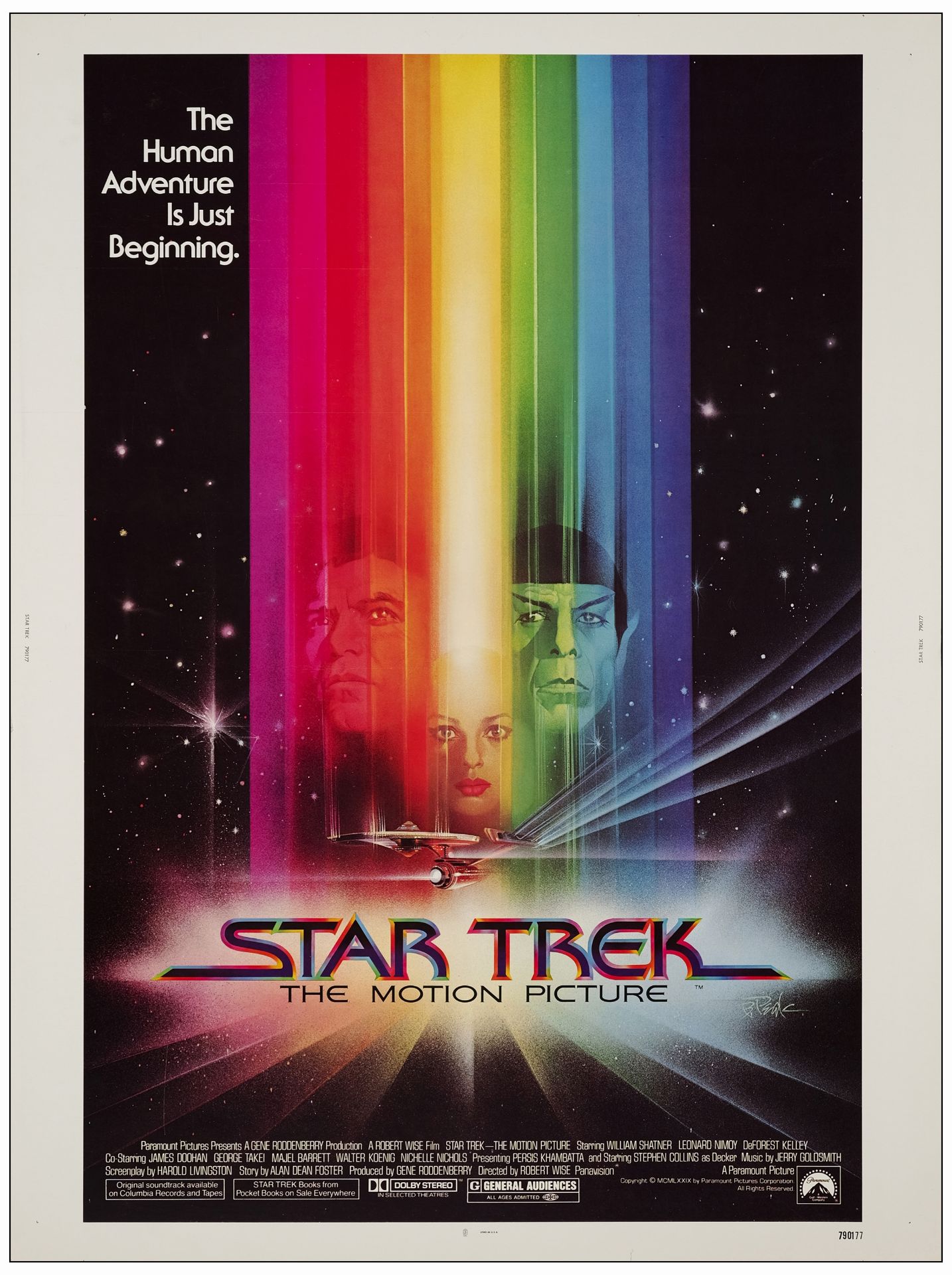 STAR TREK: THE MOTION PICTURE - 30" x 40"; Very Fine+ Rolled