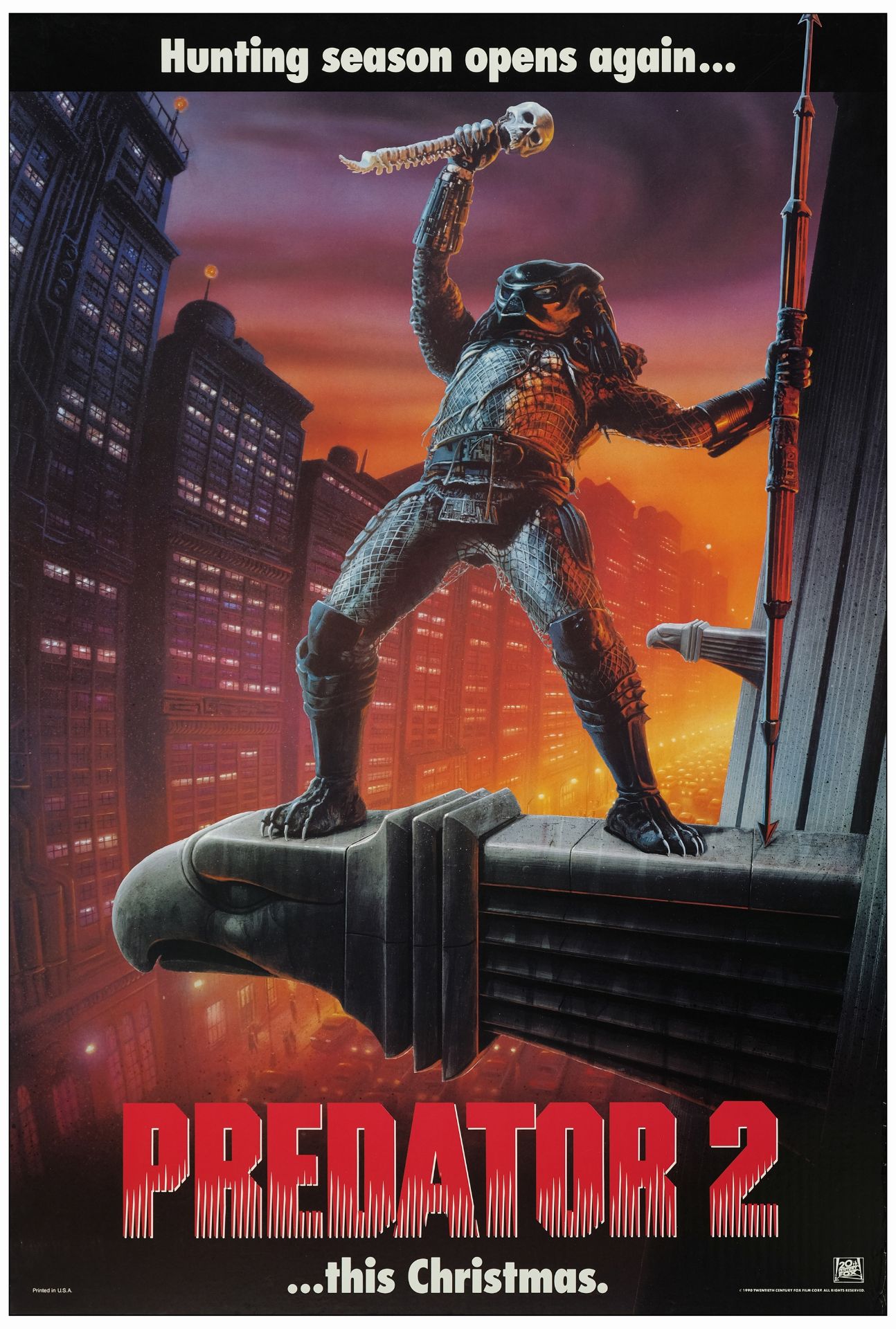 PREDATOR, PREDATOR 2 - One Sheets (2) (27" x 41" & 27" x 40"); Very Fine+ Rolled - Bild 3 aus 3