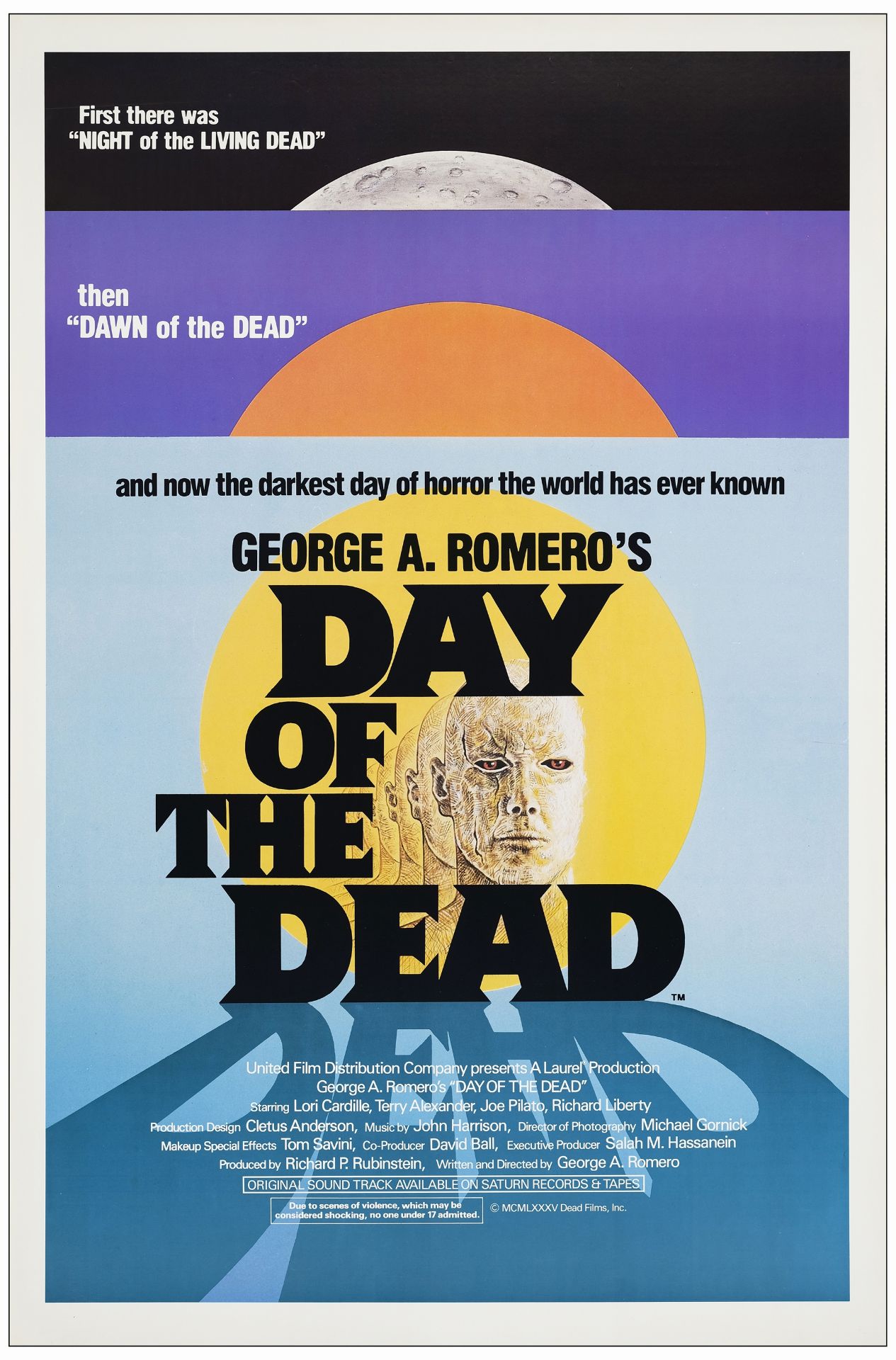 DAY OF THE DEAD - One Sheet (27" x 41"); Near Mint Rolled