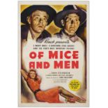 OF MICE AND MEN - One Sheet (27" x 41"); Very Fine- on Linen