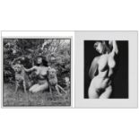 BETTIE PAGE - Vintage Black and White Photos (2) (15.75" x 15.75" & 14" x 17" (with matte); Fine