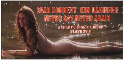 NEVER SAY NEVER AGAIN - Special Playboy Poster (25" x 12.25); Near Mint Rolled