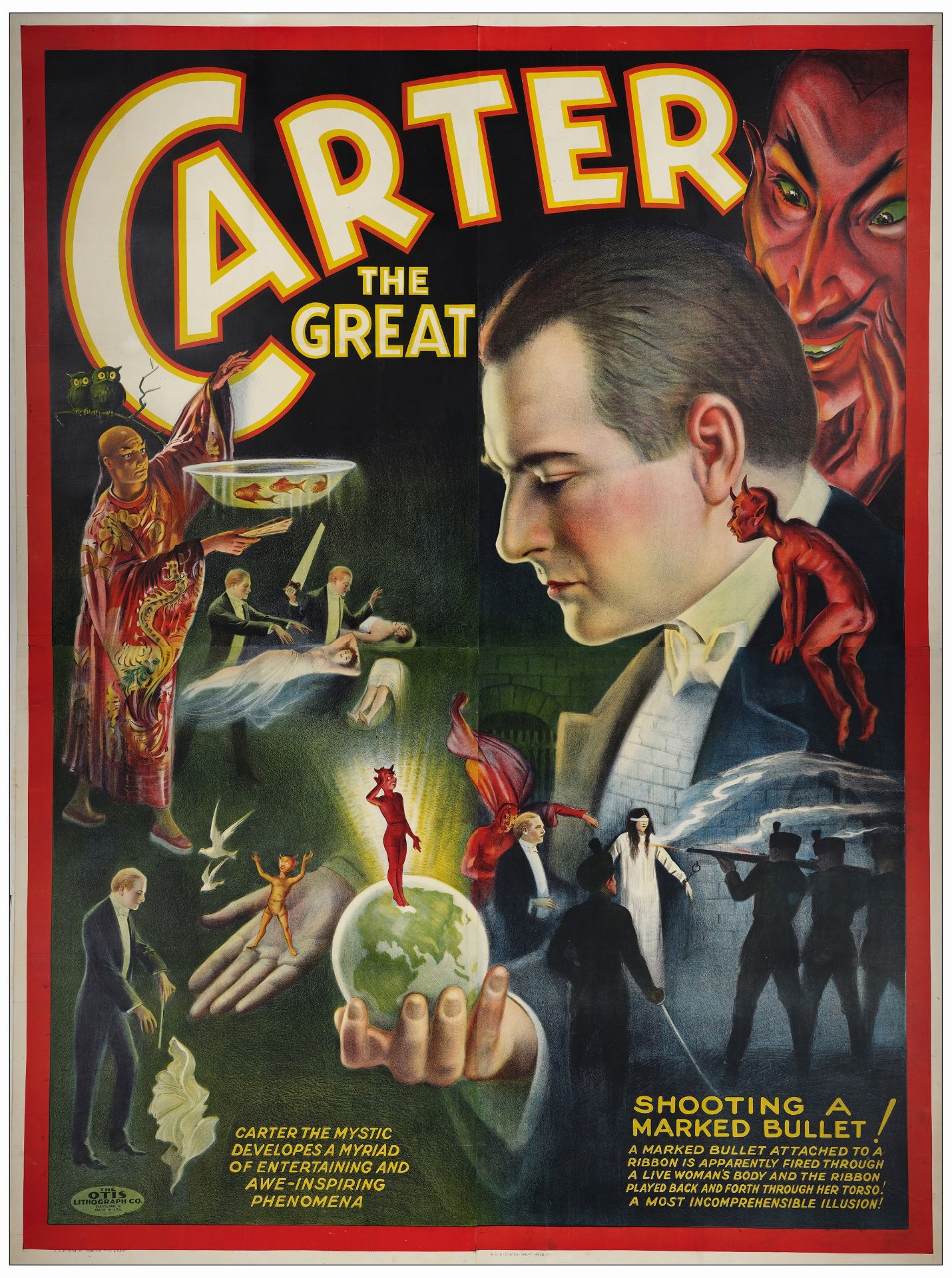 CARTER THE GREAT - Eight Sheet (80" x 104"); Very Fine on Linen