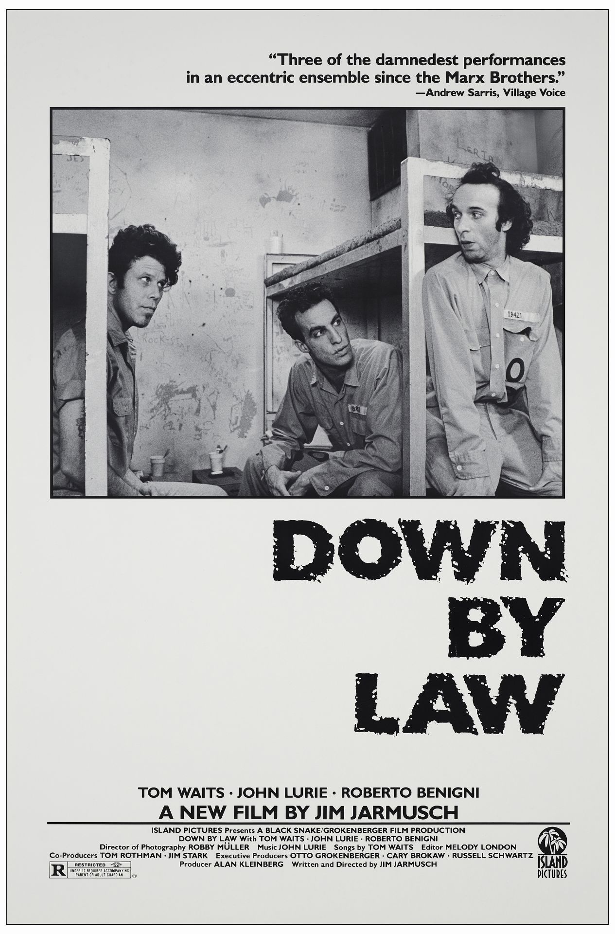 DOWN BY LAW - One Sheet (27" x 40"); Very Fine Rolled