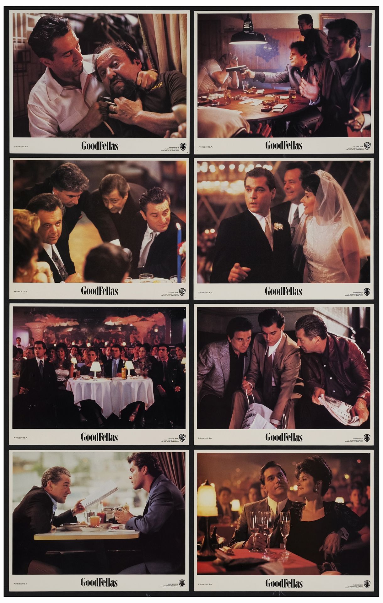 GOODFELLAS - Lobby Card Set of (8), Two Full Sets (11" x 14" ); Very Fine - Image 2 of 3