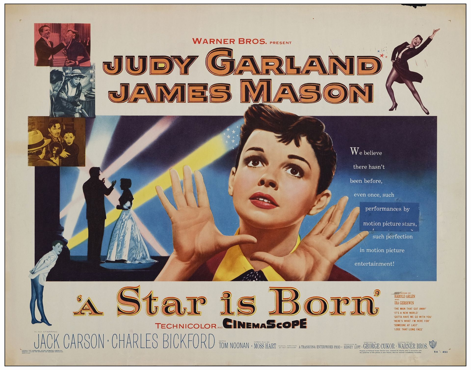 A STAR IS BORN - Half Sheet (22" x 28"); Fine+ Rolled