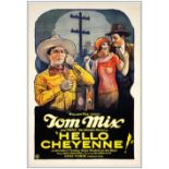 HELLO CHEYENNE - One Sheet (28" x 41"); Very Fine- on Linen