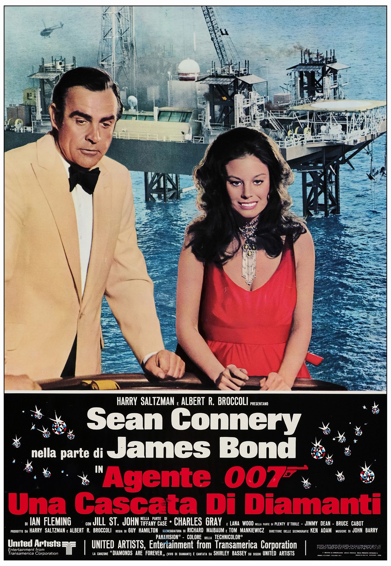 JAMES BOND: DIAMONDS ARE FOREVER - Large Photobustas (12) (18" x 26" ); Very Fine+ Rolled - Image 7 of 13