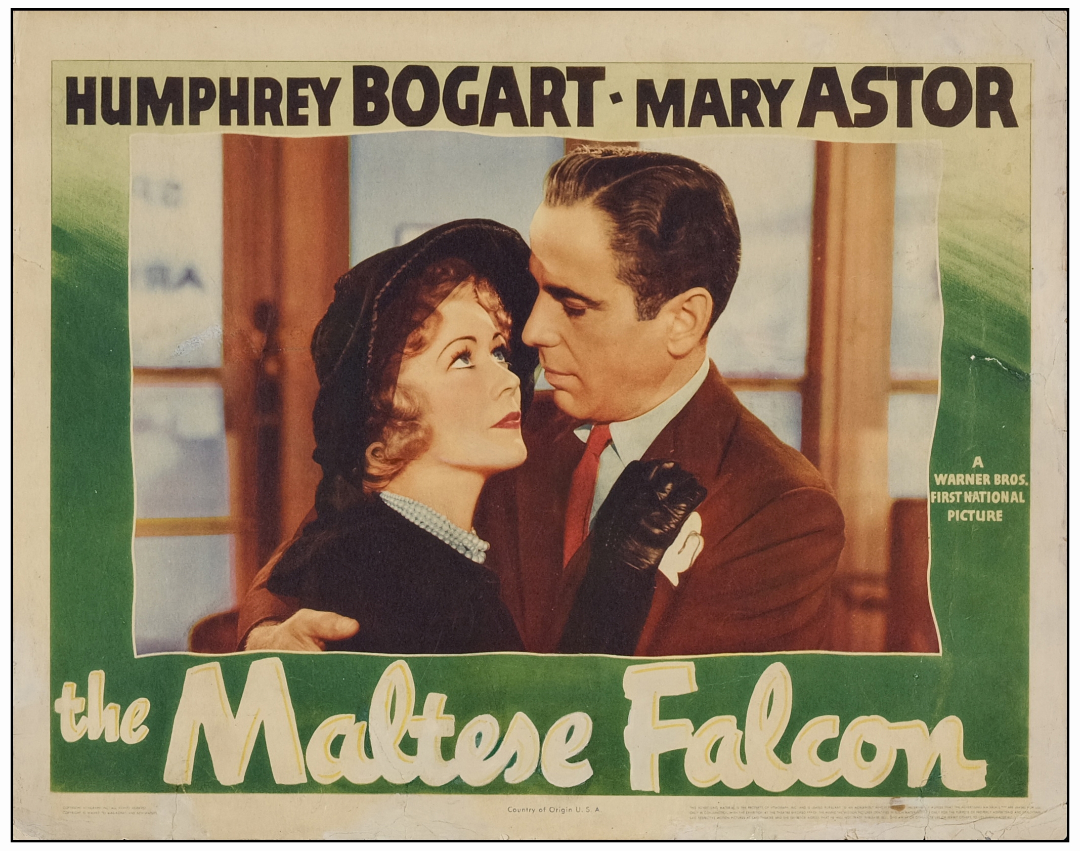 MALTESE FALCON,THE - Lobby Card (11" x 14"); Fine-