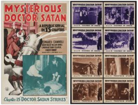 MYSTERIOUS DOCTOR SATAN - One Sheet and (2) Lobby Card Sets of 4 (27" x 41" & 11" x 14"); Very Fine