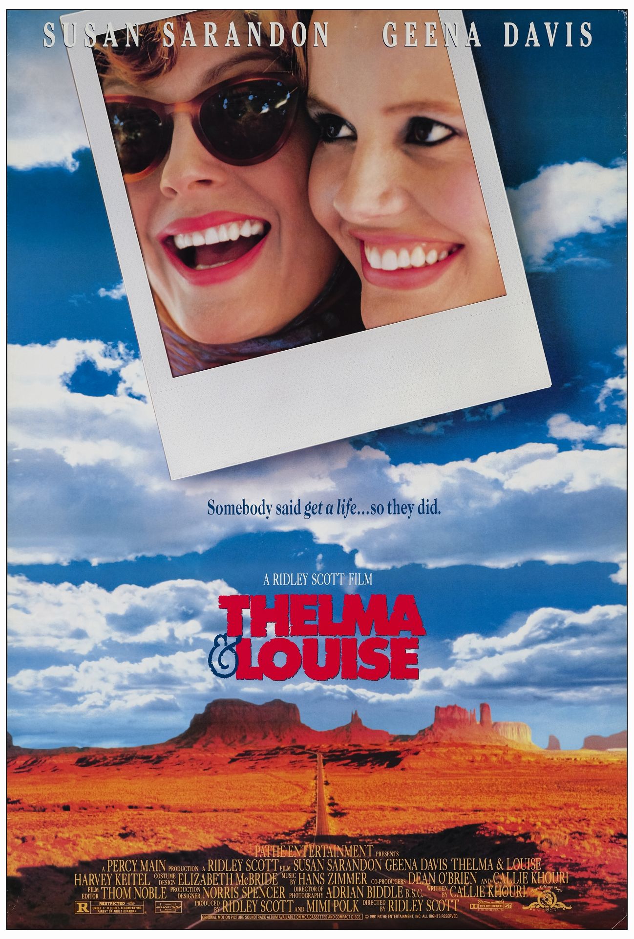 THELMA & LOUISE - One Sheet (27" x 41"); Very Fine Rolled