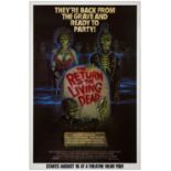 THE RETURN OF THE LIVING DEAD - Half Subway (29.5" x 45"); Very Fine Rolled