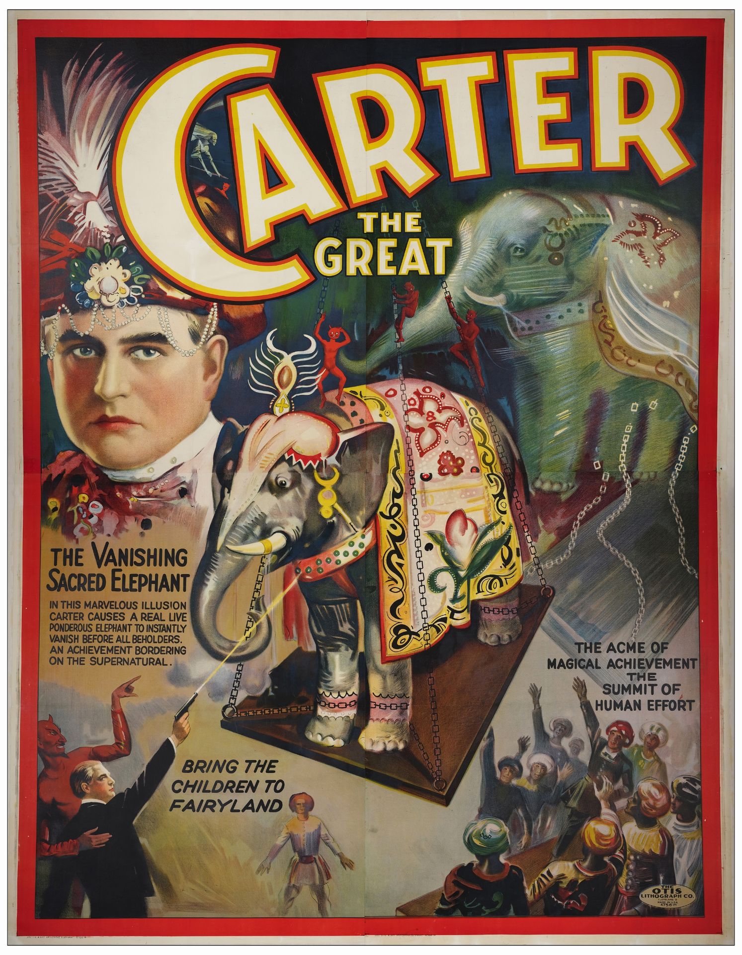 CARTER THE GREAT - Eight Sheet (80" x 104"); Very Fine- on Linen