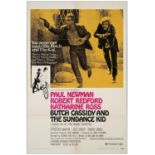 BUTCH CASSIDY AND THE SUNDANCE KID - One Sheet (27" x 41" ); Style B; Fine+ Folded