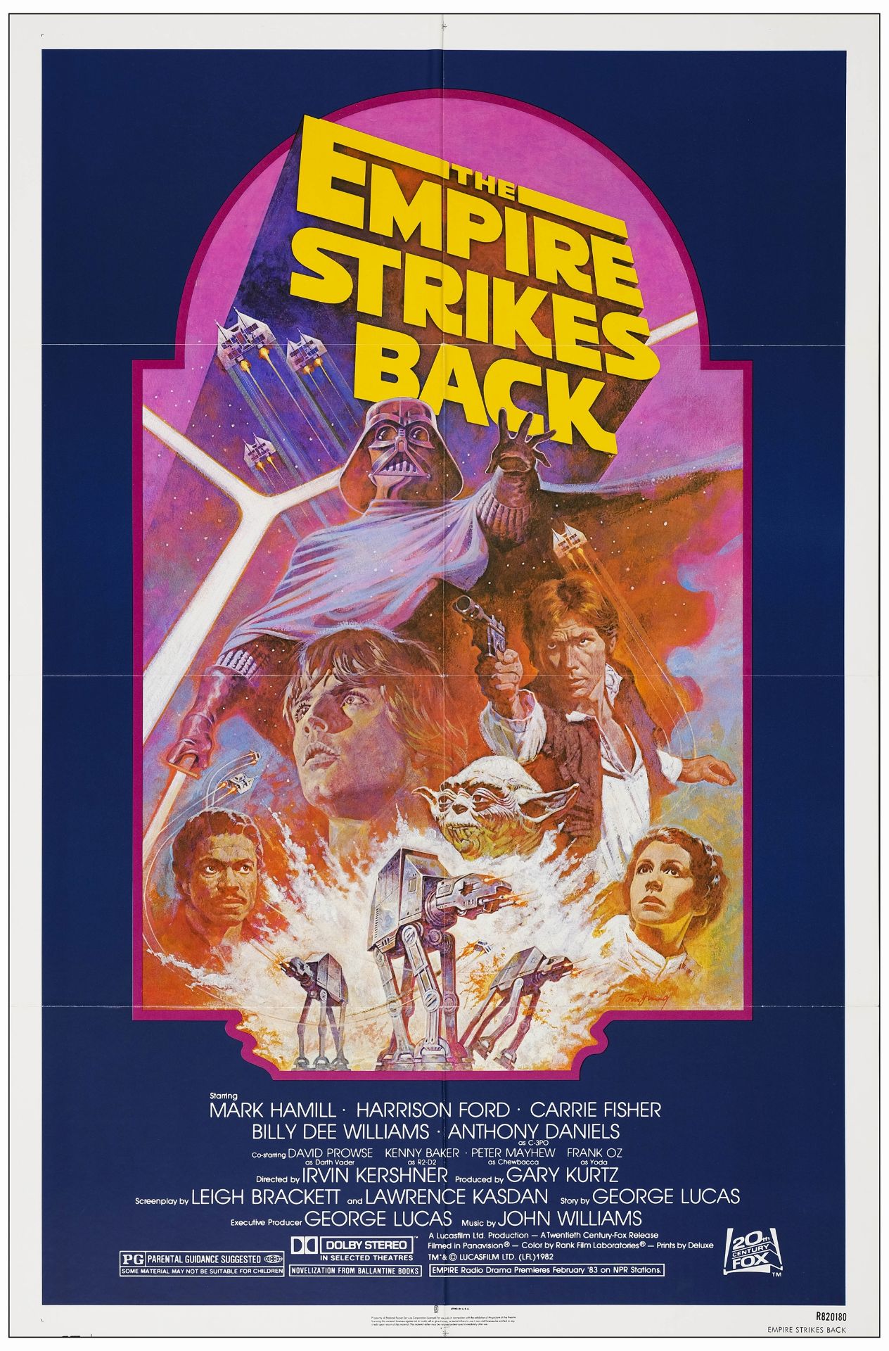 STAR WARS: THE EMPIRE STRIKES BACK - One Sheet (27" x 41"); Near Mint Folded