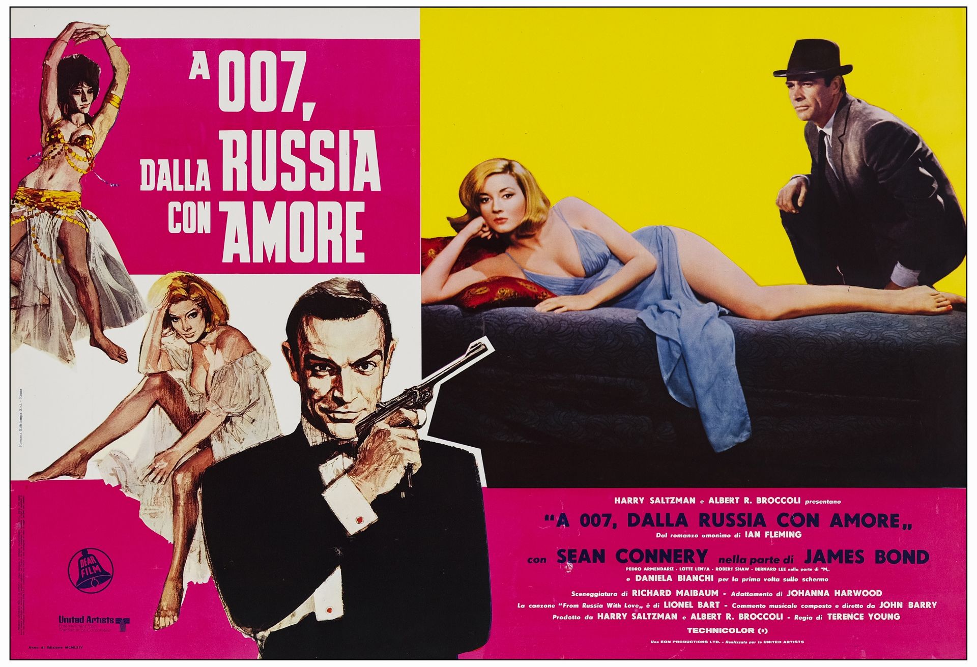 JAMES BOND: DR. NO/FROM RUSSIA WITH LOVE - Italian Photobusta Sets (2) of (6) (18" x 26.25"); Fine+ - Image 7 of 19