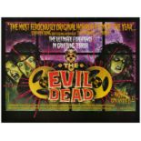 THE EVIL DEAD - Theatrical Release British Quad (28.75" x 38"); Very Fine+ Folded