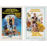 JAMES BOND: DIAMONDS ARE FOREVER - One Sheets (2) (27" x 41"); Fine+ Folded