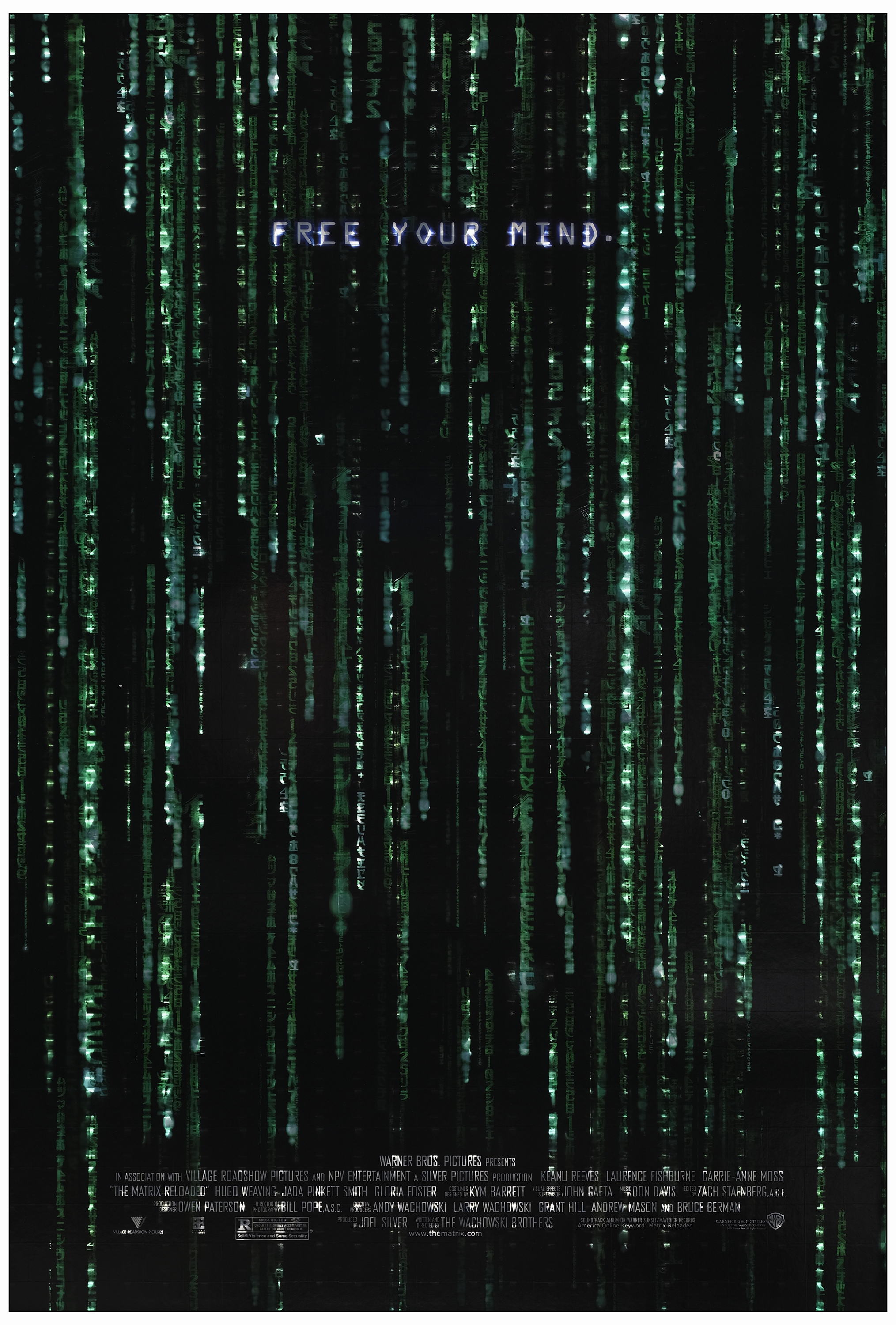 THE MATRIX RELOADED - One Sheet (27" x 40"); Holofoil; Mint Rolled