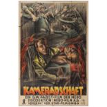 GW PABST'S COMRADESHIP - Pre-War German Poster (37.5" x 56"); Fine Folded