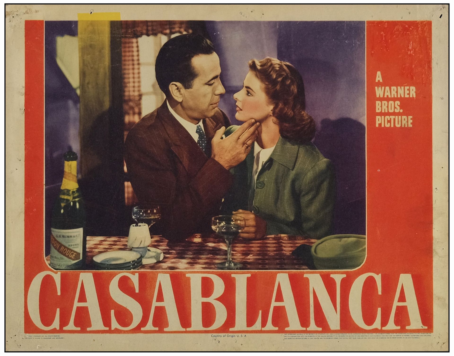 CASABLANCA - Lobby Card (11" x 14"); Fine-