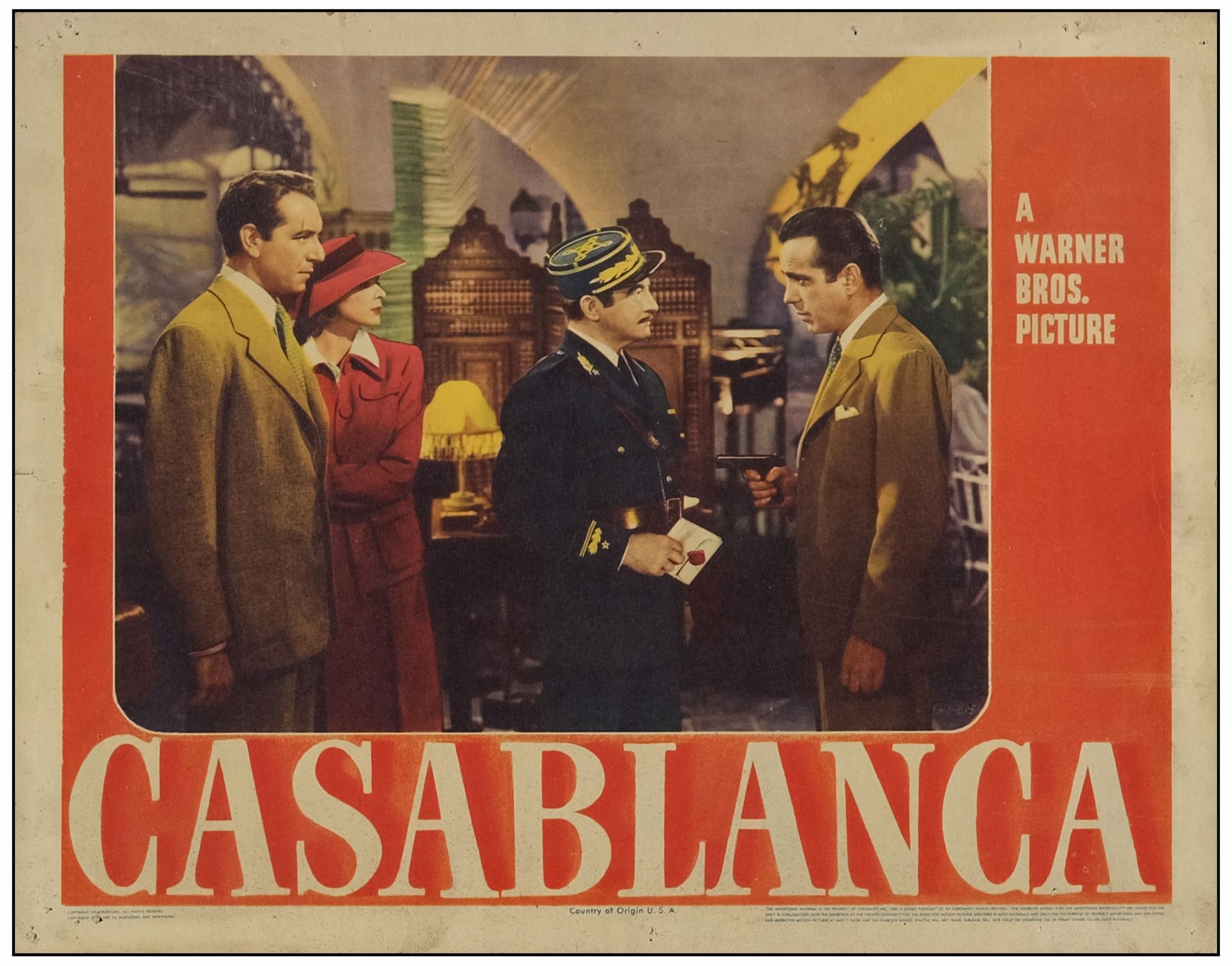 CASABLANCA - Lobby Card (11" x 14); Fine