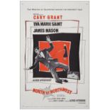 NORTH BY NORTHWEST - One Sheet (27" x 41"); Very Fine- on Linen