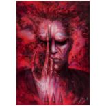 FUTURE-KILL - Signed Lithograph (26" x 37") Signed by HR Geiger and numbered; Red Style, 37/1000; Ve