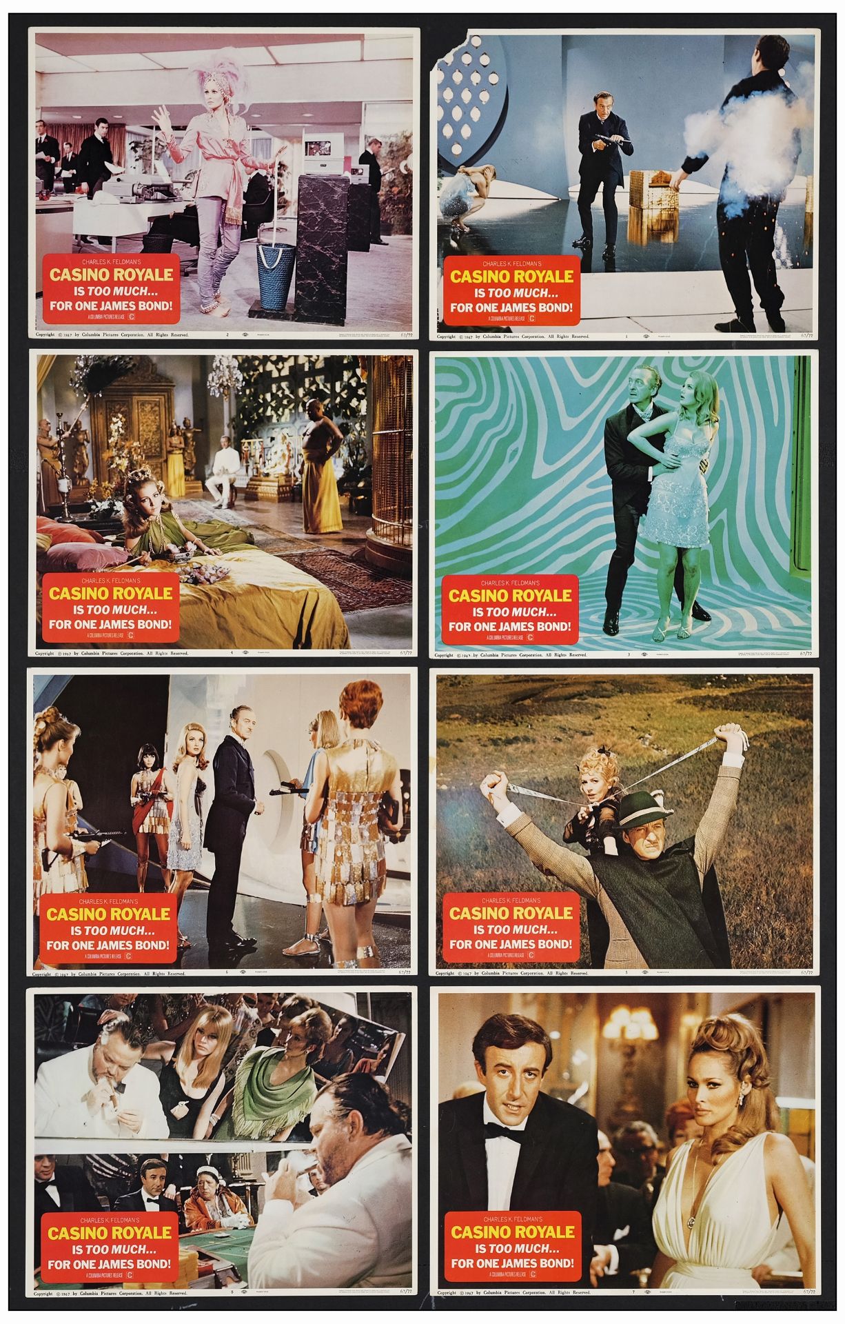 JAMES BOND: CASINO ROYALE - Lobby Card Set of (8) (11" x 14" ); Very Fine-