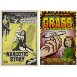 GRASS, THE NARCOTIC STORY - One Sheets (2) (28" x 41" & 27" x 40"); Near Mint Rolled