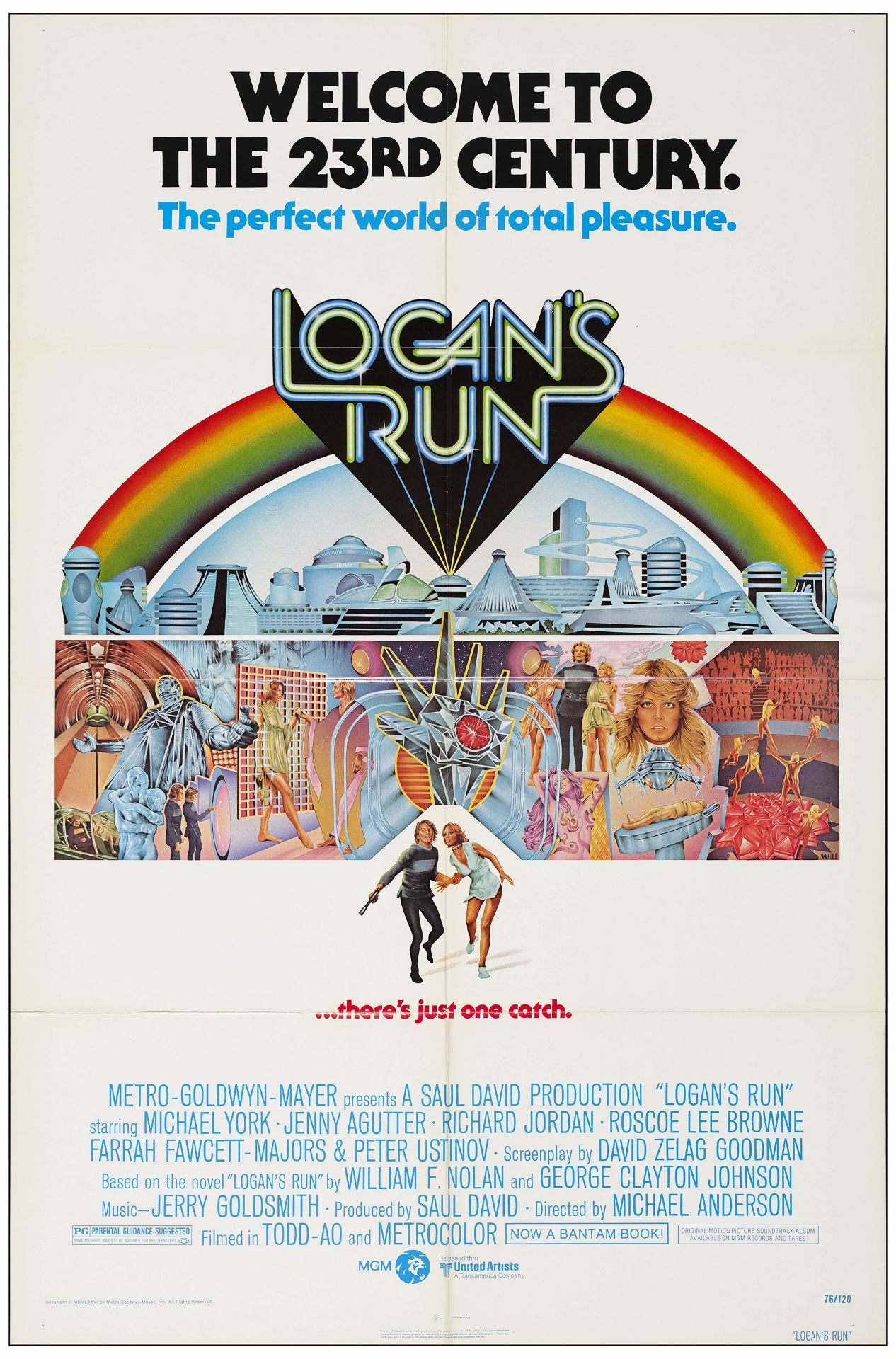 LOGAN'S RUN - One Sheets (2) (27" x 41"); Very Fine Folded - Image 2 of 3