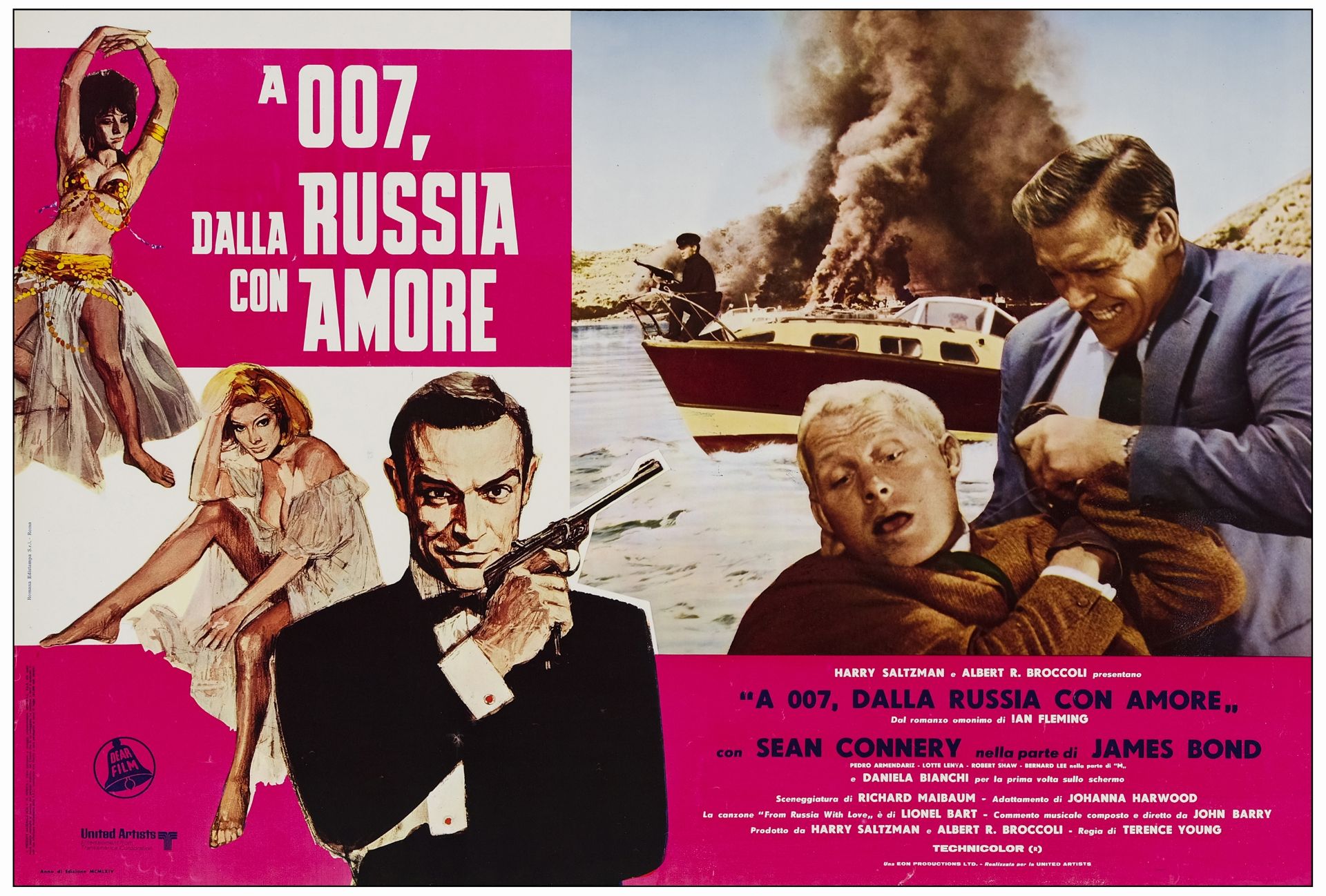 JAMES BOND: DR. NO/FROM RUSSIA WITH LOVE - Italian Photobusta Sets (2) of (6) (18" x 26.25"); Fine+ - Bild 6 aus 19