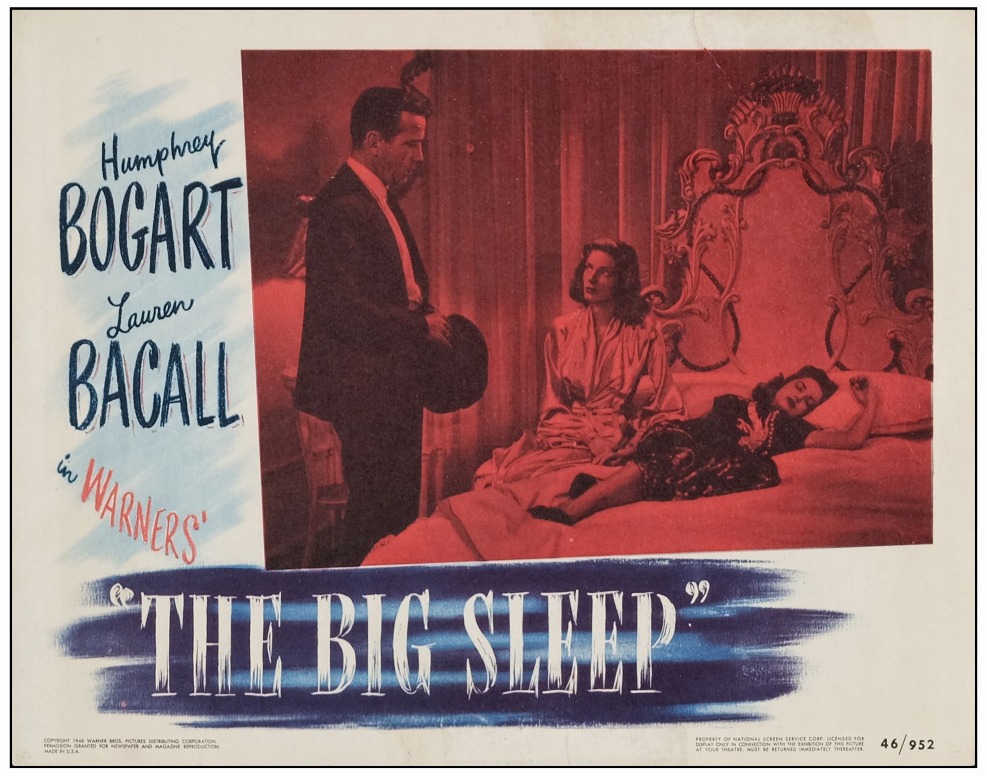 THE BIG SLEEP - Lobby Card (11" x 14" ); Fine-