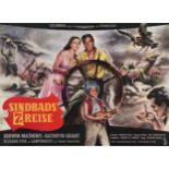 THE 7TH VOYAGE OF SINBAD - German AO (33" x 46"); Very Fine on Linen