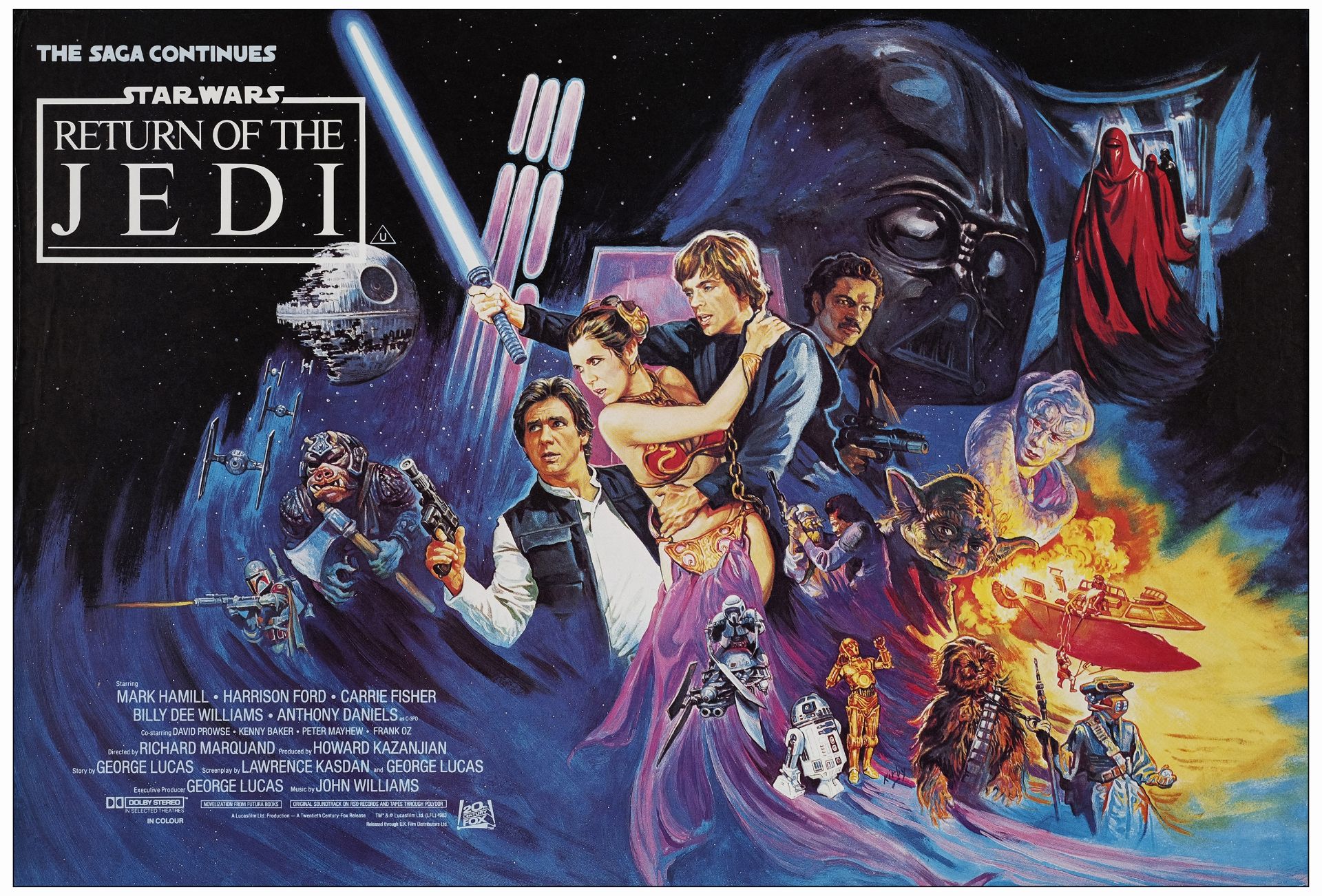 STAR WARS: RETURN OF THE JEDI - British Quad (27.5" x 40"); Original Version; Very Fine+ Rolled