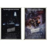 STAR WARS: THE EMPIRE STRIKES BACK - One Sheets (2) (27" x 41"); Style A and Advance; Fine+ Folded