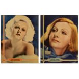 JEAN HARLOW - Personality Posters (2) (22" x 28"); Very Fine- Rolled