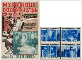 MYSTERIOUS DOCTOR SATAN - One Sheet and (1) Lobby Card Set of 4 (27" x 41" & 11" x 14"); Very Fine
