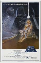 STAR WARS: A NEW HOPE - One Sheet (27" x 41"); First Printing Style A; Near Mint Flat Folded
