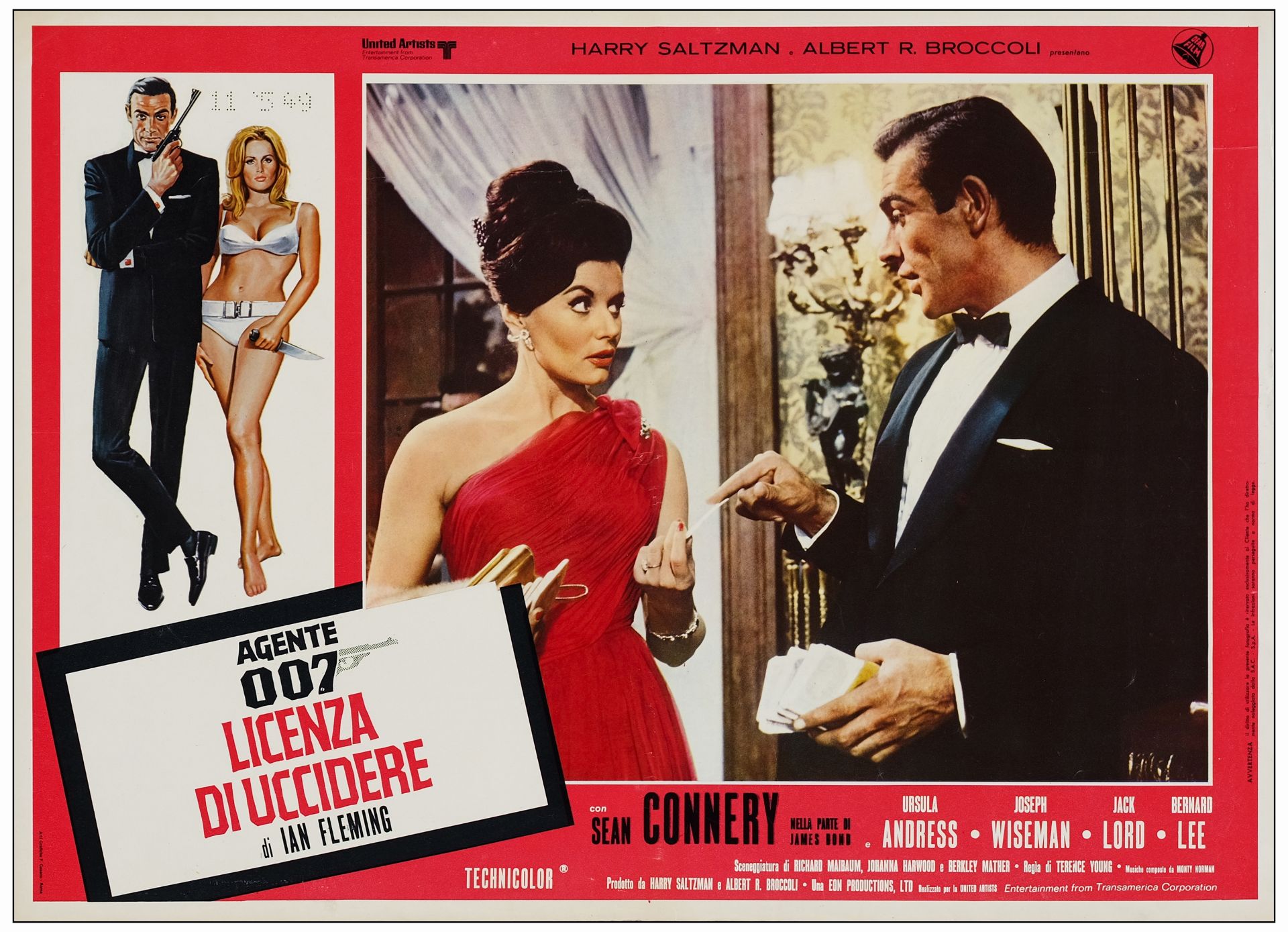 JAMES BOND: DR. NO/FROM RUSSIA WITH LOVE - Italian Photobusta Sets (2) of (6) (18" x 26.25"); Fine+ - Image 11 of 19