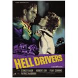 HELL DRIVERS - British One Sheet (27" x 40"); Very Fine Folded