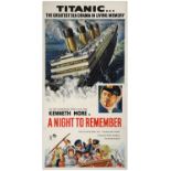 A NIGHT TO REMEMBER - British Three Sheet (40" x 80"); Very Fine- on Linen