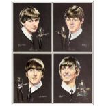 BEATLES, THE - Promo Personality Poster Set (4) (14.25" x 18.25"); Very Fine+ Rolled